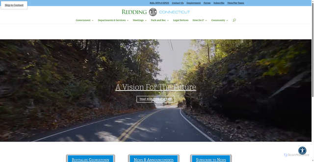 Security scan screenshot of https://reddingct.gov/