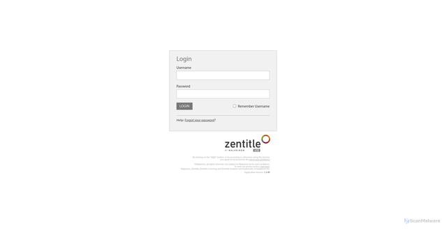 Security scan screenshot of https://my.nalpeiron.com
