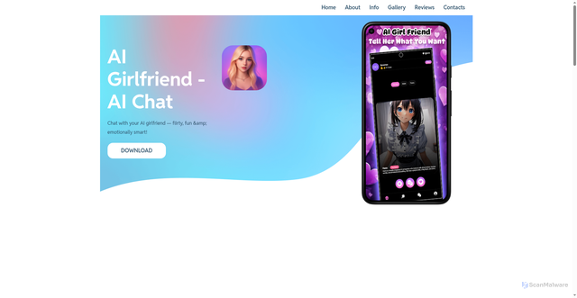 Security scan screenshot of https://aigirls.website/