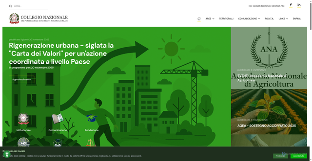 Security scan screenshot of https://www.peritiagrari.it/