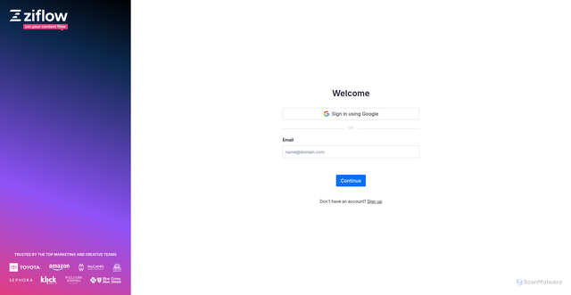 Security scan screenshot of https://penguinrandomhouse.ziflow.io