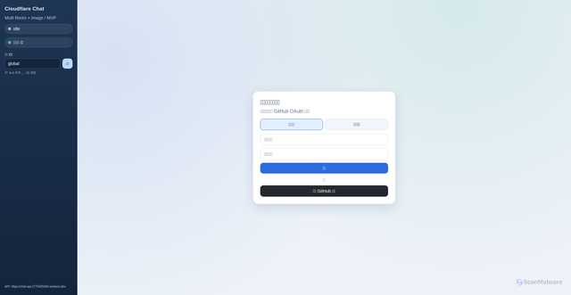 Security scan screenshot of https://cloudflare-telegram-sys.pages.dev/