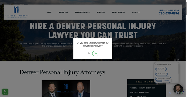 Security scan screenshot of https://manninglaw.us/denver-personal-injury-attorney/