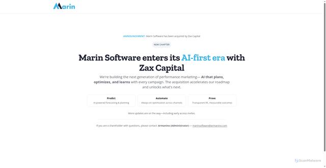 Security scan screenshot of https://tag.marinsm.com