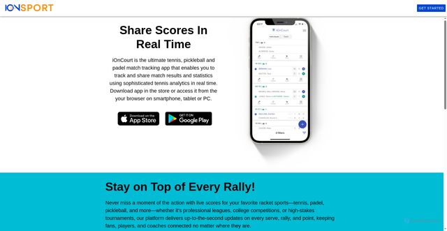 Security scan screenshot of https://ioncourt.com/