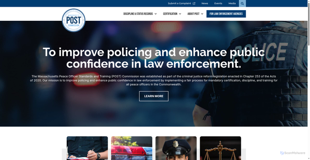 Security scan screenshot of https://mapostcommission.gov/