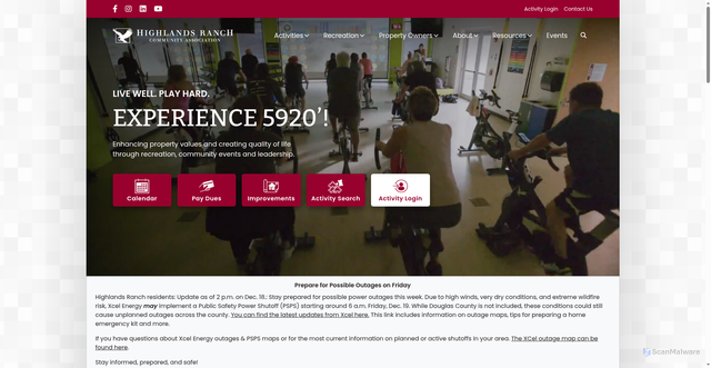 Security scan screenshot of https://www.hrcaonline.org/