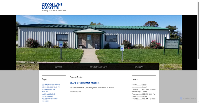 Security scan screenshot of https://lakelafayettemo.gov/