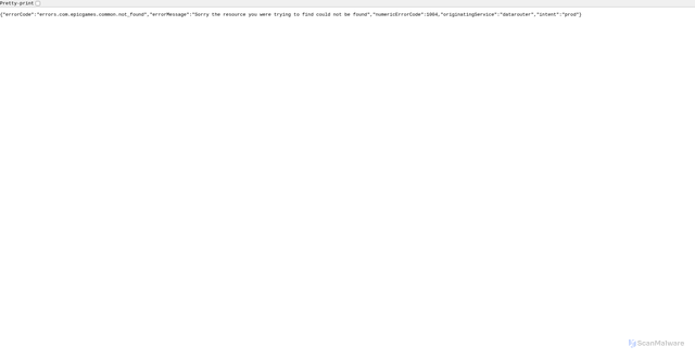 Security scan screenshot of datarouter-prod.ak.epicgames.com
