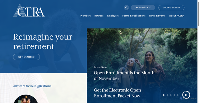 Security scan screenshot of https://www.acera.org/