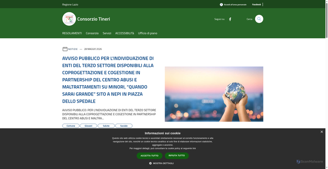 Security scan screenshot of https://www.consorziotineri.it