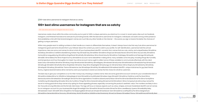 Security scan screenshot of https://hatchertechhugo-oks6fkdy8b.edgeone.app/16256-100-best-slime-usernames-for-instagram-that-are-so-catchy.html