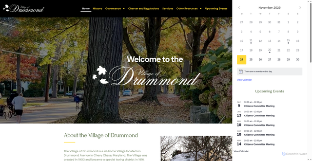 Security scan screenshot of https://drummondmd.gov/