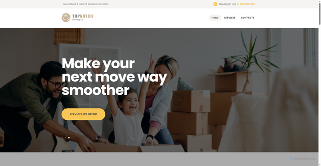 Security scan screenshot of https://wemoveidaho.com