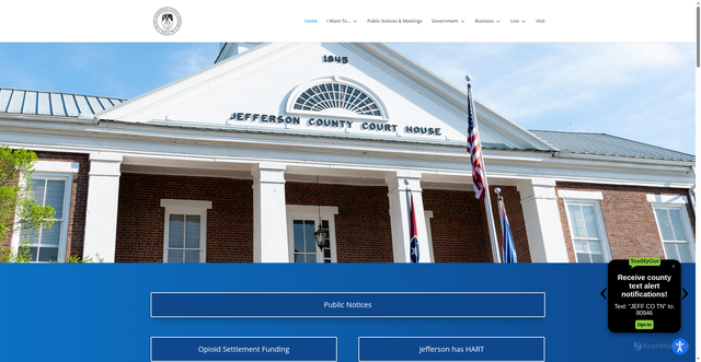 Security scan screenshot of https://jeffersoncountytn.gov/