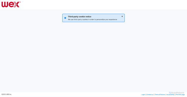 Security scan screenshot of https://go.wexonline.com