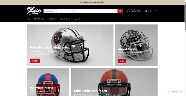 Security scan screenshot of https://tmacsports.com