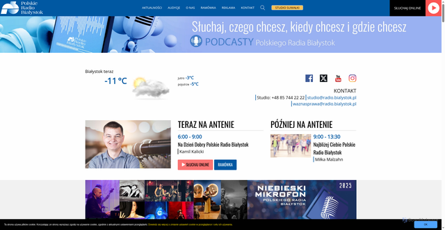 Security scan screenshot of https://radio.bialystok.pl