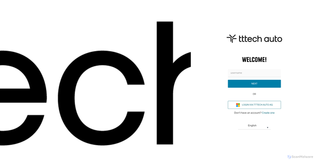 Security scan screenshot of https://tttechautoag.hcp.print.konicaminolta.eu