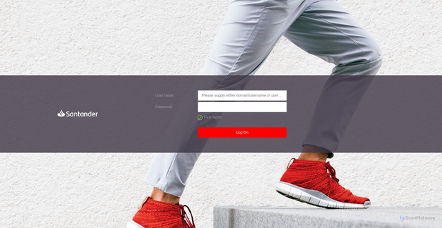 Security scan screenshot of https://myapps.santanderconsumerusa.com