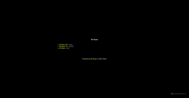 Security scan screenshot of https://m-team.cc