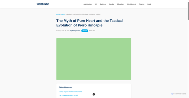 Security scan screenshot of https://weddings.lavenderhotels.co.uk/myth-pure-heart-tactical-evolution-piero-hincapie