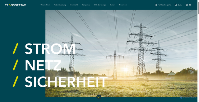 Security scan screenshot of https://transnetbw.de
