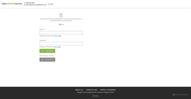 Security scan screenshot of https://portals1.ebcflex.com
