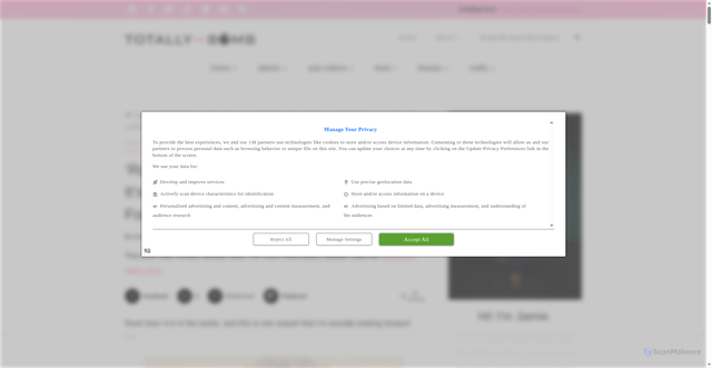 Security scan screenshot of https://totallythebomb.com/rush-hour-4-officially-in-the-works
