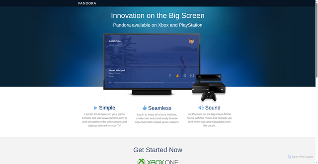 Security scan screenshot of https://tv.gslb.pandora.com