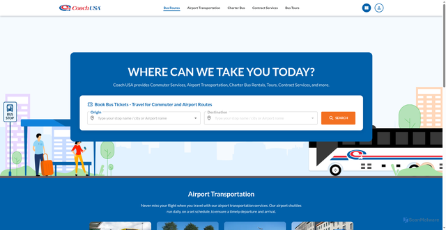 Security scan screenshot of https://www.coachusa.com