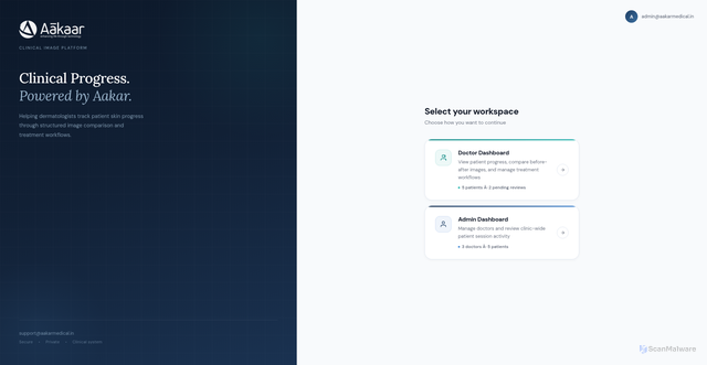 Security scan screenshot of https://aakarmedicalplatformpoc-tqg83avlrf.edgeone.dev/