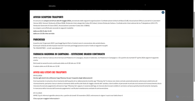 Security scan screenshot of https://www.amsc.it