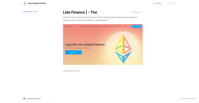 Security scan screenshot of https://liddoofinanc.gitbook.io/us/