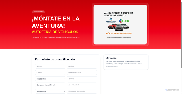 Security scan screenshot of https://autoimportferia.vercel.app/