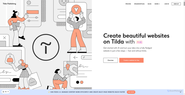 Security scan screenshot of https://tilda.ru