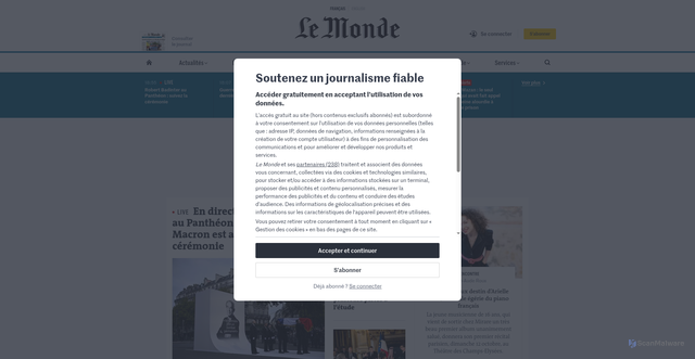 Security scan screenshot of https://www-client-jeudi-paiement.com/