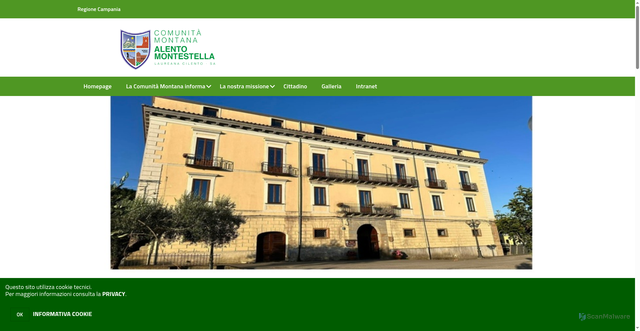 Security scan screenshot of www.alento-montestella.sa.it