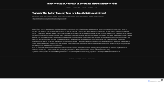 Security scan screenshot of https://colonialscdhugo-zj5dflfocj.edgeone.app/18893-euphoria-star-sydney-sweeney-sued-for-allegedly-bailing-on-swimsuit.html