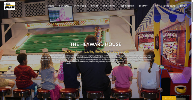 Security scan screenshot of https://www.thecameronheywardfoundation.org/