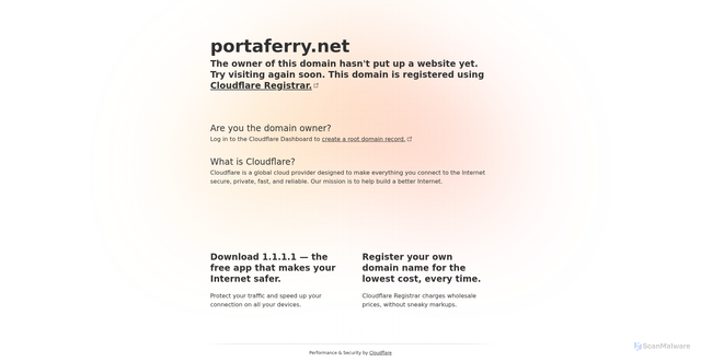 Security scan screenshot of http://portaferry.net/