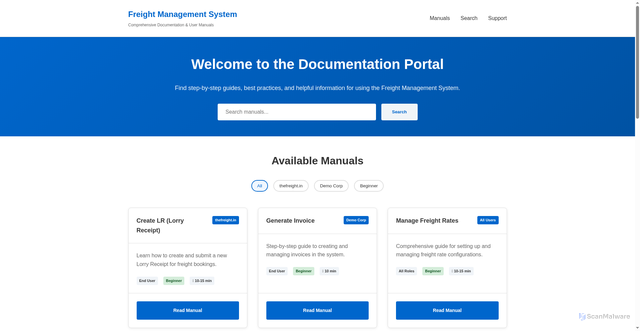 Security scan screenshot of https://thefreightusermanual-kfgltzxbmc.edgeone.app/