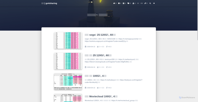 Security scan screenshot of https://go4sharing-xeyf0fomwd.edgeone.app/