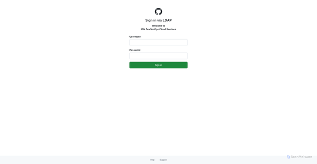 Security scan screenshot of https://github.ibmgcloud.net