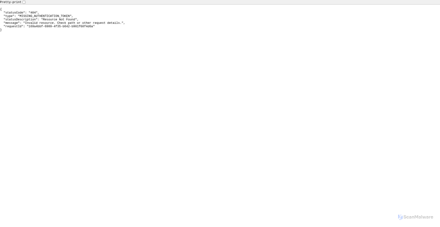 Security scan screenshot of https://notifications-api.finra.org