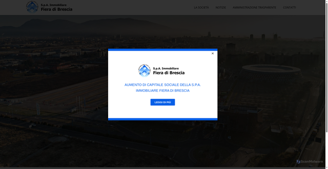 Security scan screenshot of https://www.immobiliarefiera.it/