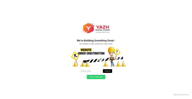 Security scan screenshot of http://yazh-under-construction.pages.dev/