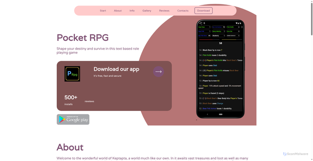 Security scan screenshot of http://pasha-online.website/