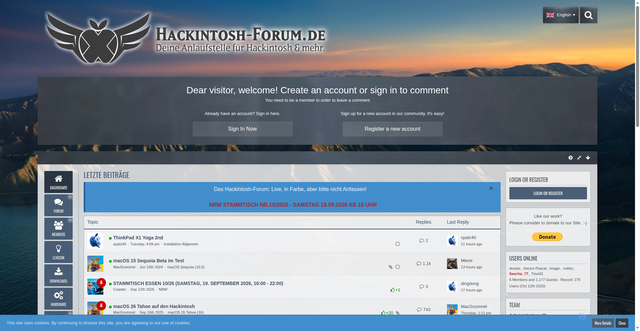 Security scan screenshot of https://www.hackintosh-forum.de