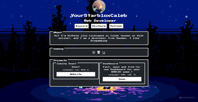 Security scan screenshot of http://justvalk-github-io.pages.dev/